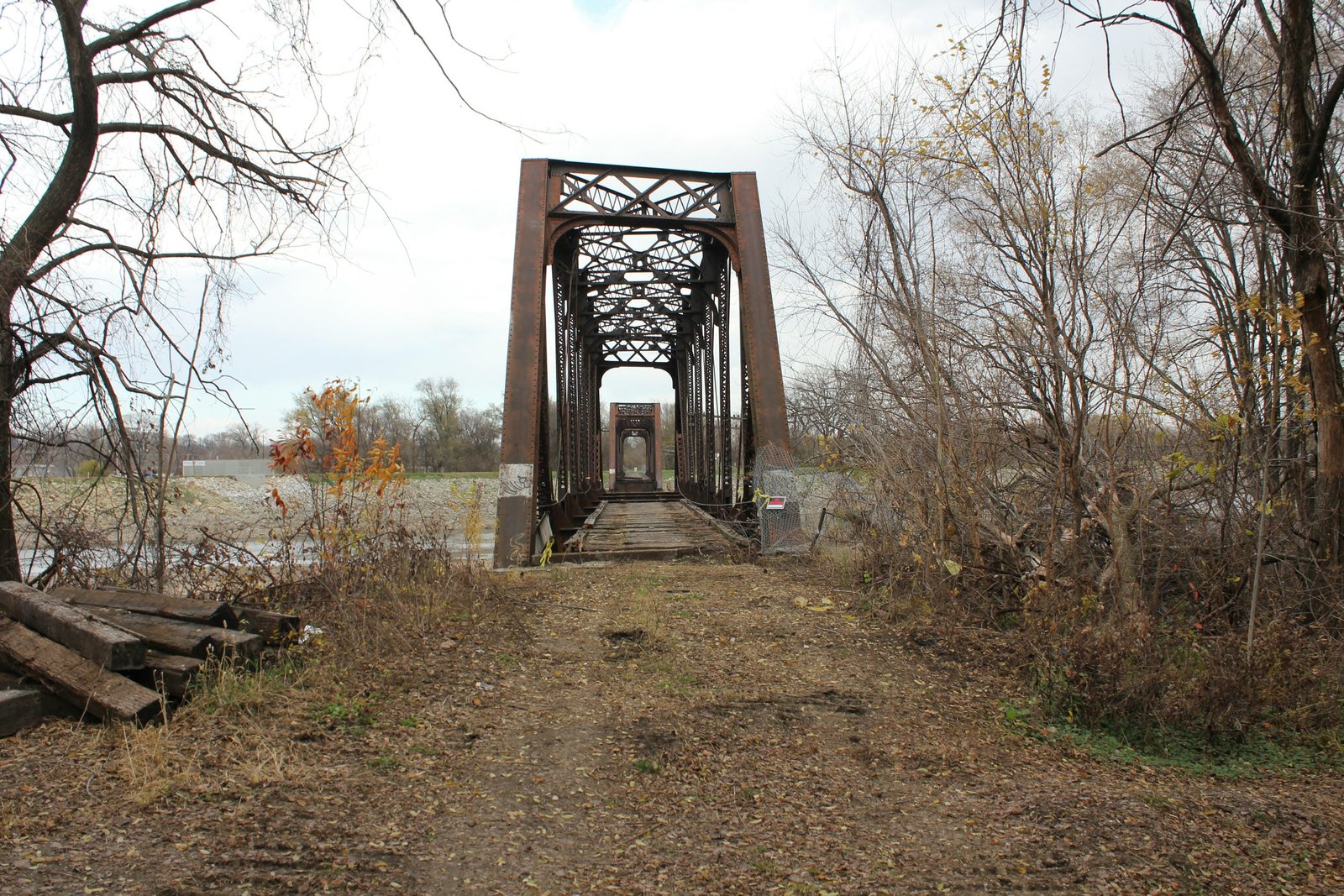 Looking east during demolition